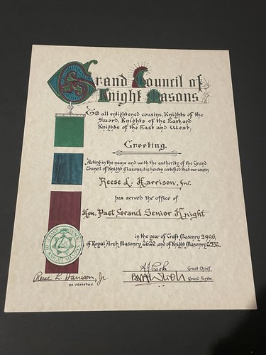 Grand council knight masons - council, of