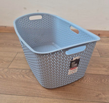 Curver My Style Blue Plastic Laundry Storage basket 47L