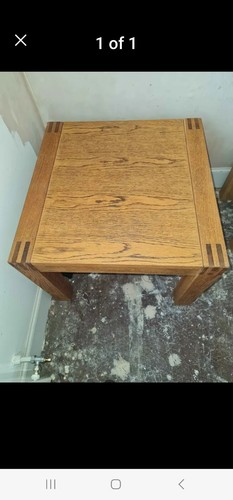 Solid oak coffee table - table, (
