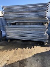 Heras fencing 2m high x 3.5m long used with feet & clips £18.00 per set 