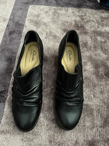 Clarks women black leather - clarks,