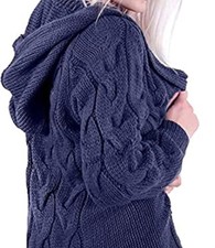 Ladies Womens Chunky Cable