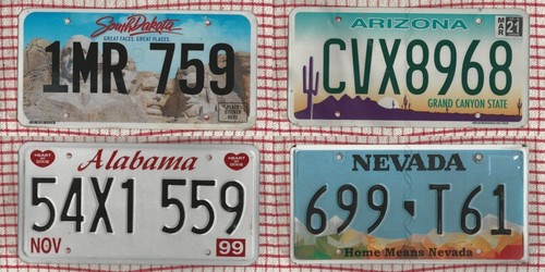 Set american license - 4,