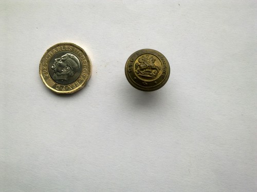 Small vintage brass button - small,