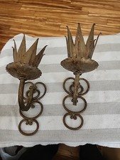 Vintage  Gilt Metal Çandle