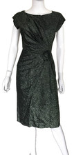 Vintage 50s Black Silver Lurex