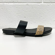 City Chic Black Slip On Animal