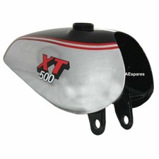 For YAMAHA XT500 TT500 Black Aluminum Buff Polish Fuel Petrol Gas Tank & Cap