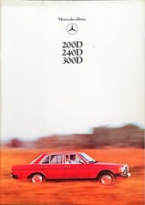 Mercedes Benz 200D 240D 300D W123 Brochure 1978
