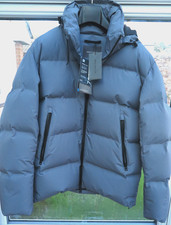 Norse Projects Arktisk Pertex Waterproof Down Jacket in Medium Grey Blue NEW