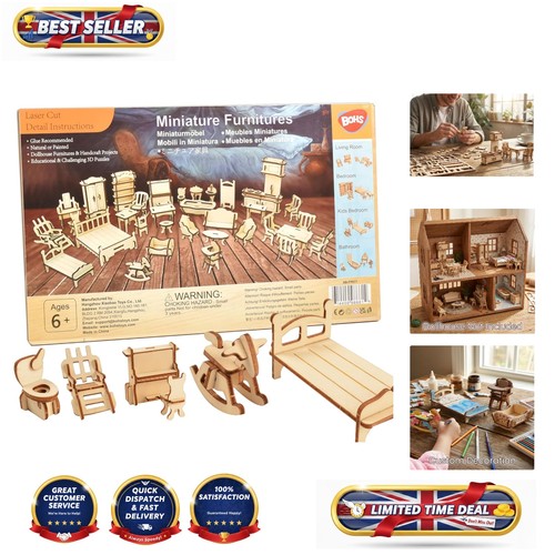 Piece laser cut wooden - 34-piece,