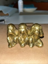 Small Solid Brass 3 Wise