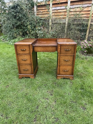 Antique art deco oak - art, pedestal