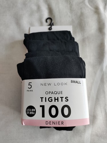 New look black opaque tights - look,
