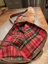 Relampago suede leather tartan