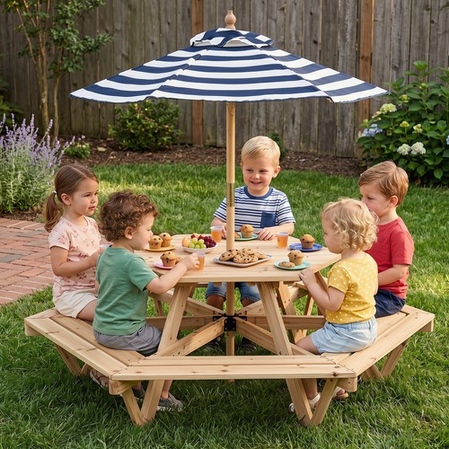 Kids hexagonal picnic - hexagonal, w/