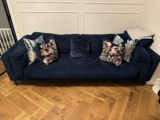 Navy Three Seater Sofa