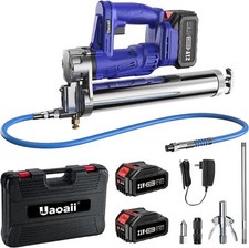 21V Cordless Electric Grease Gun Kit 10000 PSI ,39.4" Flexible Hose,4.6 oz/min