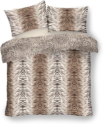 Tiger skin brown duvet - brown,