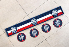 B Pabst Blue Ribbon bar mat