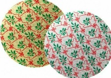 Christmas Cake Board Card Base 8"-12" DORIC Gold Silver Round Square Holly Xmas