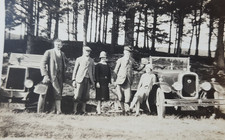 Men & Women with Classic Vintage Cars Original Photo c.1920s