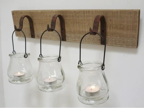 Hanging tea light holder hook - light,
