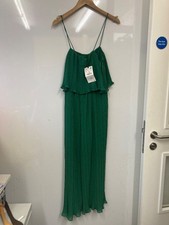 BNWT Ladies ZARA Green Pleated