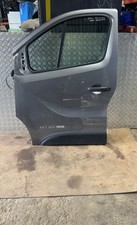 RENAULT TRAFIC VIVARO DOOR FRONT PASSENGER LEFT SIDE COMPLETE GREY TEKNG 2014-19
