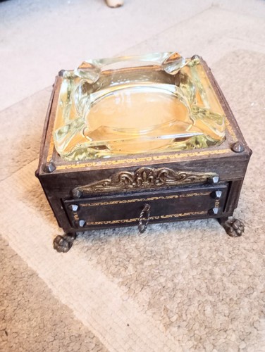 Antique ashtray cigarette - ashtray,
