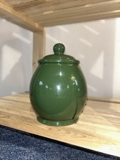 Vintage Globe Green Sugar Bowl