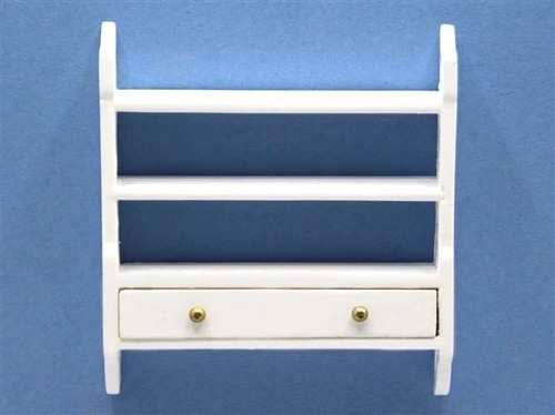 Dolls house shelves white - house,