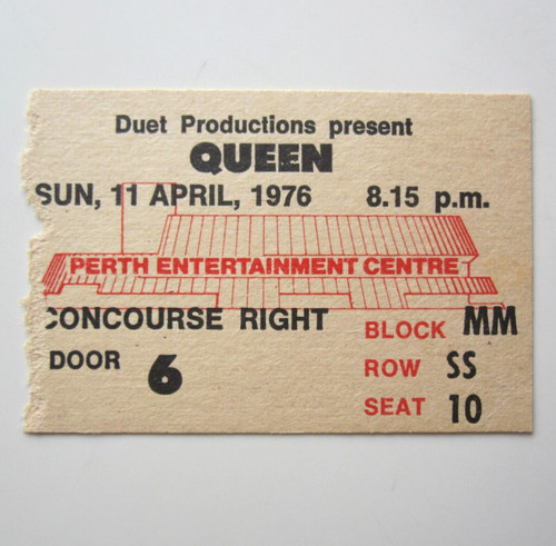 Queen 1976 perth australia - 1976, a