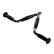 York barbell chrome bar with - v,