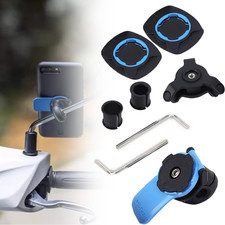 Quad/ Lock Style Motorcycle Mirror With VIBRATION DAMPENER Or GPS Bar Mount