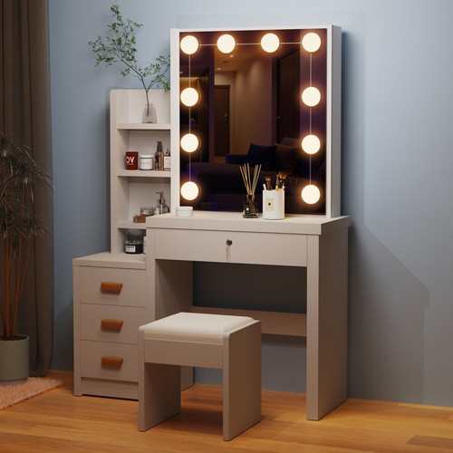 Dressing table with drawers - table,