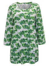 Mia Moda Tunic Top Cotton Leaf