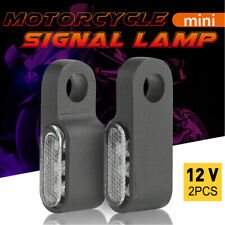 2Pcs Black Mini Motorcycle LED