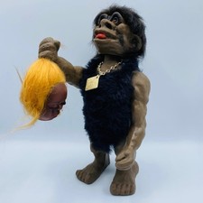 Heico Head Hunter Bobblehead Doll Vtg 60s W. Germany Troll Figure RARE 10" Tall!