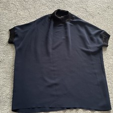 Lauren Vidal Navy Top Medium