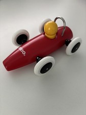 BRIO Wooden Push Along Red Racing Car Toy