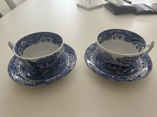 Vintage Spode Blue Italian Breakfast Cup & Saucer Excellent Condition 