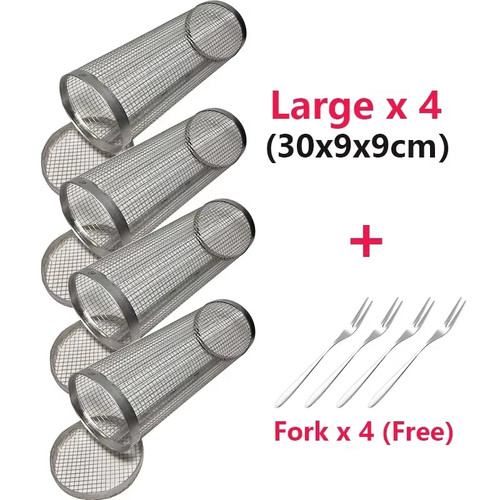 Rolling bbq basket - bbq, stainless