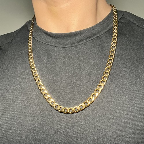 Long gold thick cuban curb - thick,