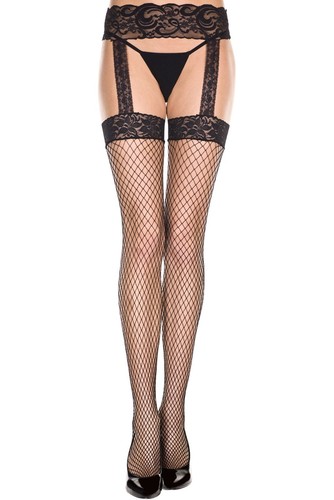 Black diamond net lace - net, top