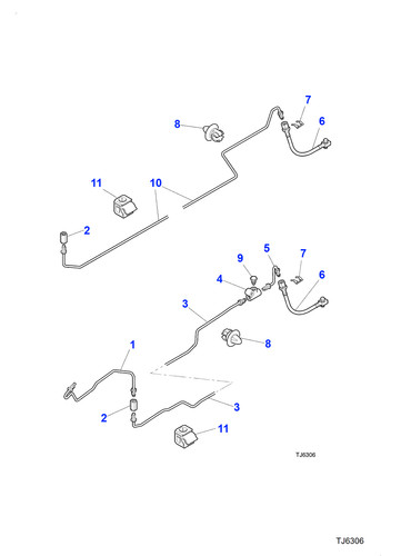 Jaguar brake pipe braking - brake,