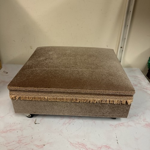 Old square lidded brown