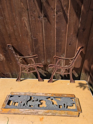 Vintage childs cast - vintage, bench