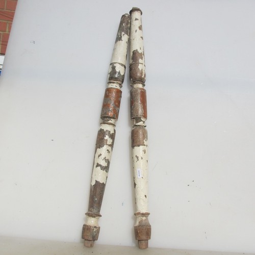 Antique wooden column old - old, legs