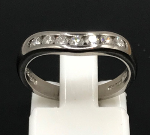 Diamond wishbone ring - ring, 18ct